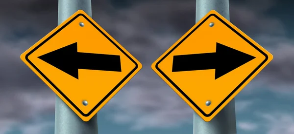 Seçim yol işaretleri — Stok fotoğraf