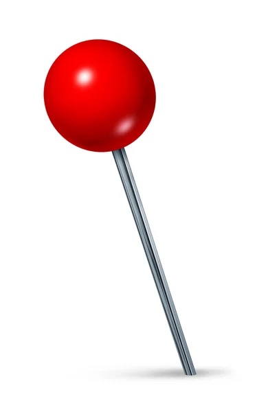 Red Pushpin — Stock Photo, Image