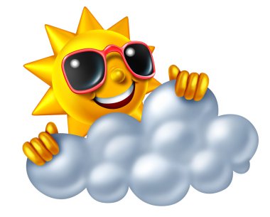 Sun And Cloud clipart