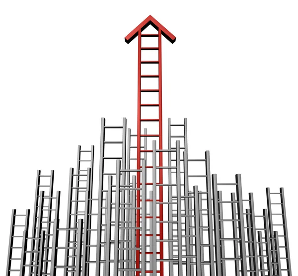 Escada de seta de sucesso — Fotografia de Stock