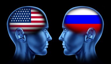 U.S.A and Russia trade Teamwork clipart