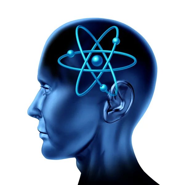 Atommolekül wissenschaftliches Symbol — Stockfoto