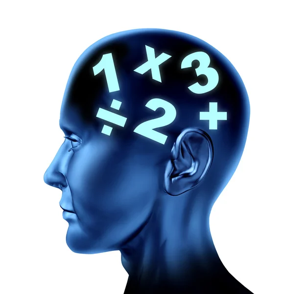 Math hersenen — Stockfoto