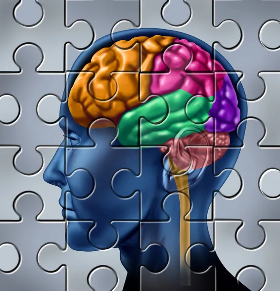 Intelligence Research Puzzle — Stock Photo, Image