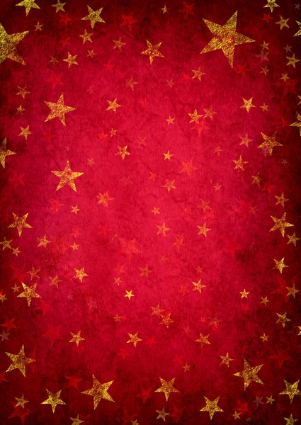 Rode grunge sterren achtergrond — Stockfoto