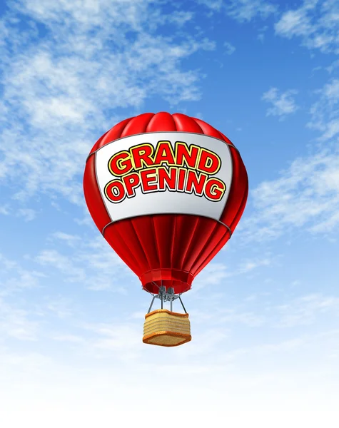 Sıcak hava balonu ile açılış — Stok fotoğraf