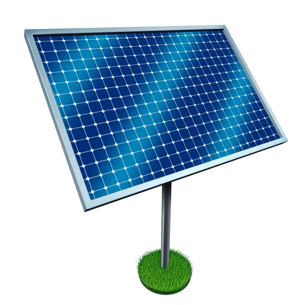 Energia renovável e painéis solares — Fotografia de Stock