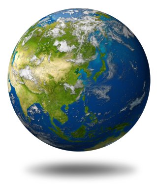 Planet Featuring Asia clipart