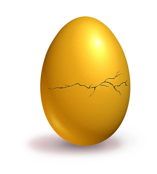 금이 둥지 계란 — 스톡 사진
