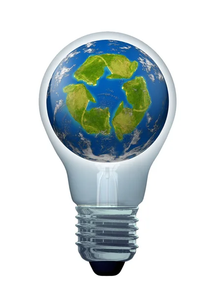 Reciclar-ideias-ambiental — Fotografia de Stock