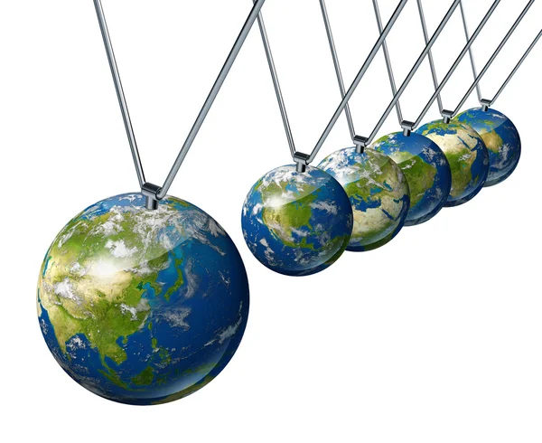 stock image World Economy Pendulum with Asia