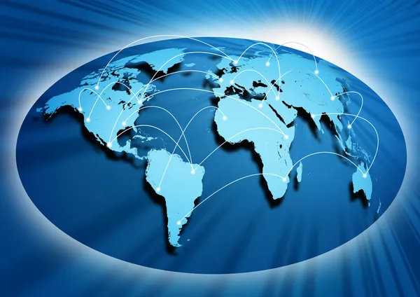 Mondiale netwerken — Stockfoto