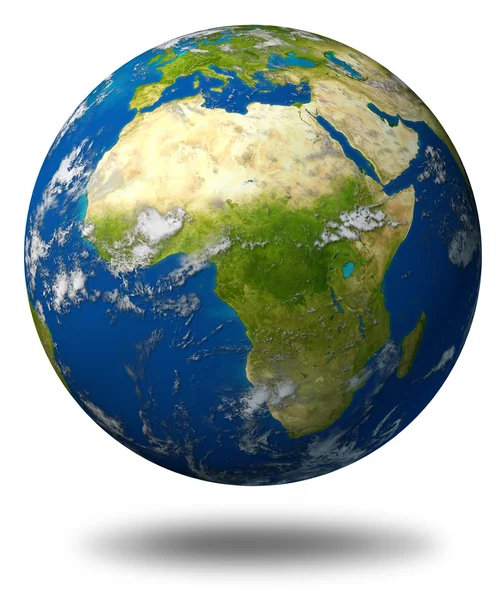 Earth Planet Featuring Africa — Stock Photo, Image
