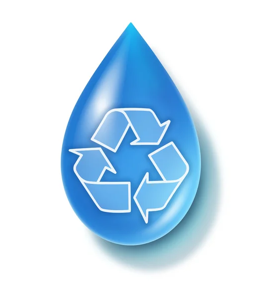 Symbol für sauberes Wasser — Stockfoto