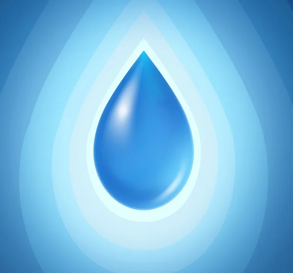 液体の青いドロップ — ストック写真