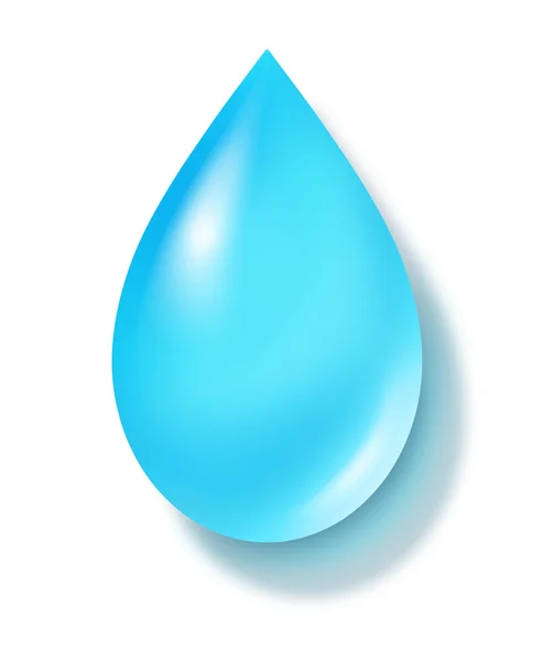 Gota de agua azul —  Fotos de Stock