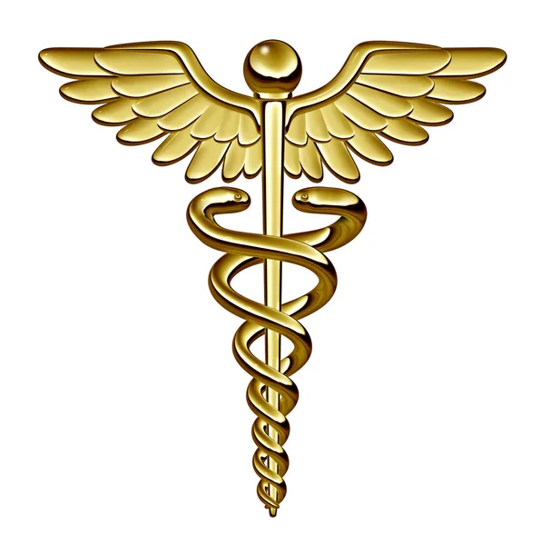 Caduceus medicinsk symbol — Stockfoto