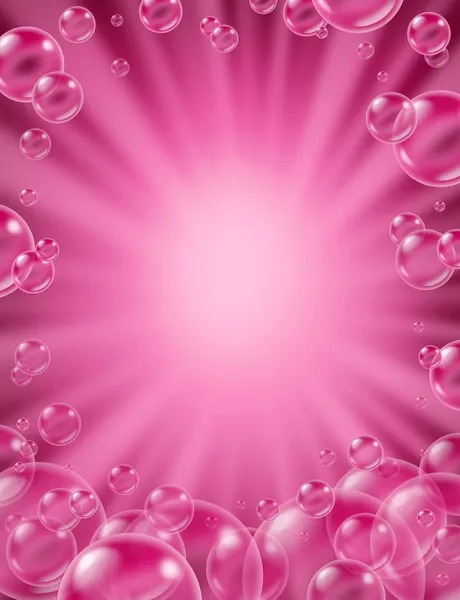 Concepto de burbujas rosadas — Foto de Stock