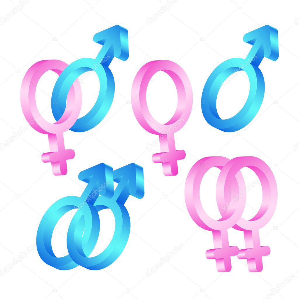 Male Female Symbols Clip Art Cartoon