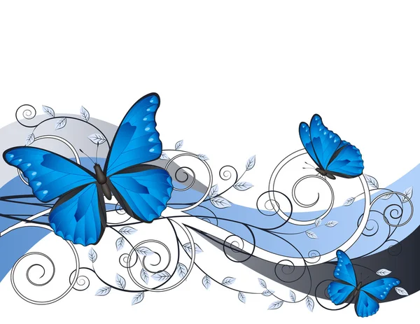 Vecteurs Pour Papillon Bleu Illustrations Libres De Droits Pour Papillon Bleu Depositphotos