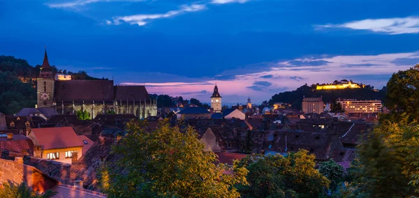 Centro Medieval de Brasov, Roménia — Fotografia de Stock