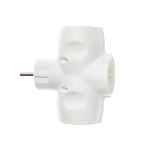 Electrical Tee Connector closeup on a white background. — Stock Photo, Image