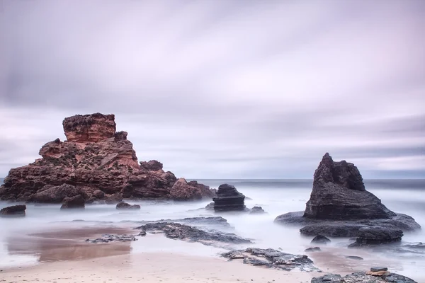 石の海。長時間露光. — ストック写真