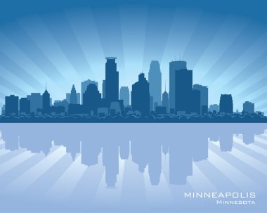 Minneapolis, Minnesota skyline clipart