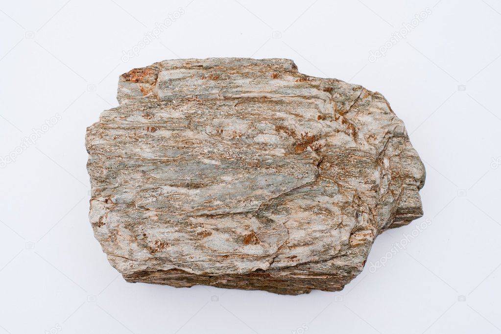 A big rock on an empty background