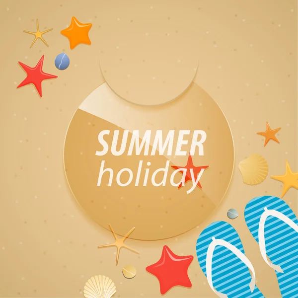 Summer holidays sticker. — Stock Vector