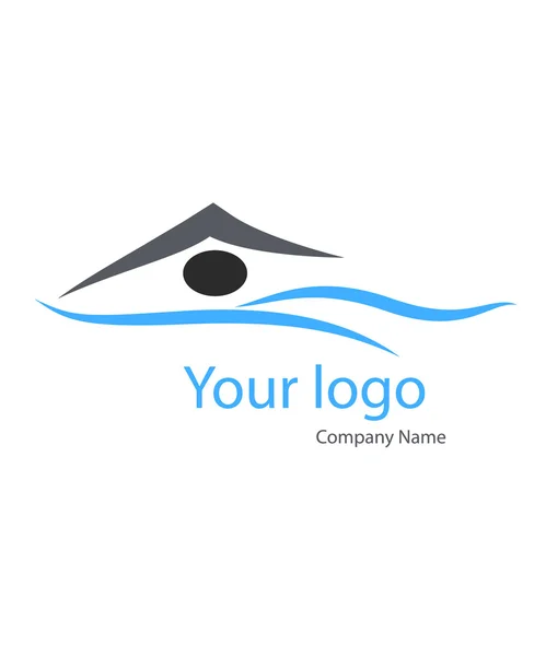 Schwimmer mit Logo Vektorgrafiken