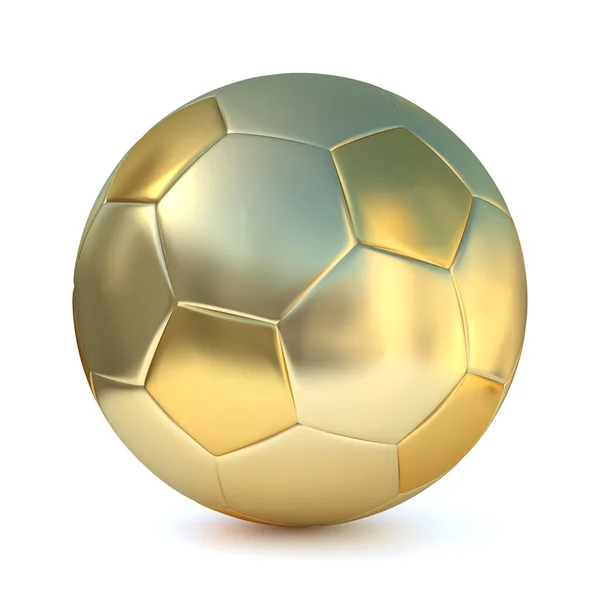 Bola de futebol dourado Fotografias De Stock Royalty-Free
