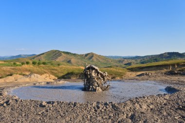 çamur volkanlar olarak buzau, Romanya