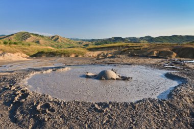 Mud Volcanoes in Buzau, Romania clipart