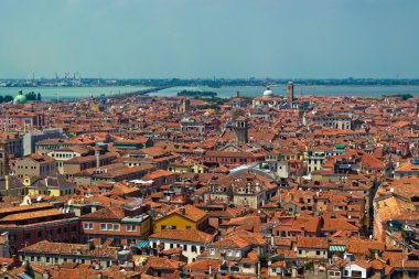 Venedik çatıları yüksek bakış açısından