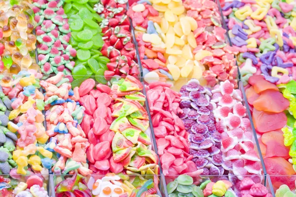 Cukierki kolorowe galaretki — Zdjęcie stockowe