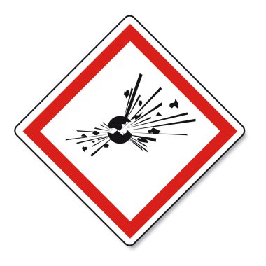 GHS warning danger Fire sign Vektor clipart