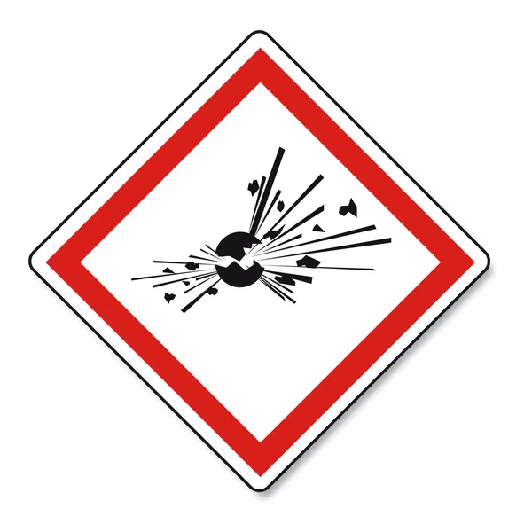 GHS peligro de advertencia Señal de incendio Vektor — Vector de stock