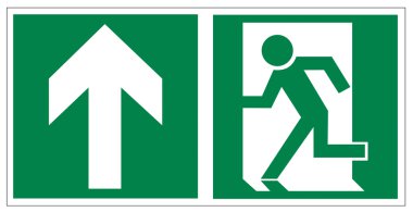 Rescue signs icon exit emergency exit arrow clipart