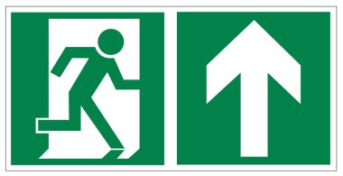 Rescue signs icon exit emergency exit arrow clipart