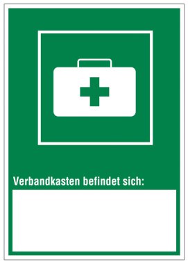 Rescue signs icon exit emergency first aid kit case clipart
