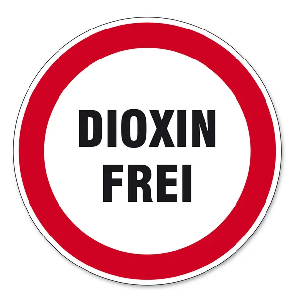 Dioxina alimento ovo crânio sinal sinal de tráfego — Vetor de Stock