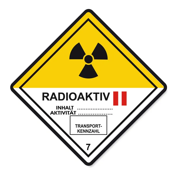 Nebezpečných látek příznaky ikonu hořlavé lebka radioaktivní riziko — Stockový vektor