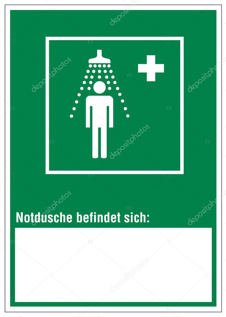 Rescue signs icon exit emergency Safety shower