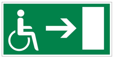 Rescue signs icon exit emergency exit figure door Accessibility disability clipart