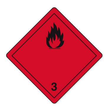 Hazardous substances signs icon flammable skull radioactive hazard fire clipart