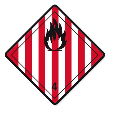 Hazardous substances signs icon flammable skull radioactive hazard fire clipart