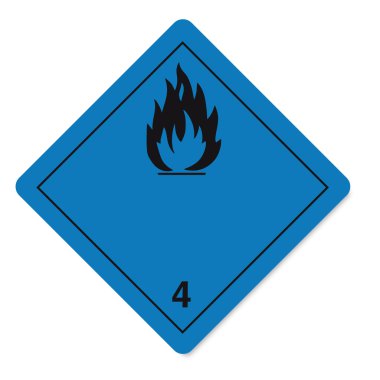 Hazardous substances signs icon flammable skull radioactive hazard fire clipart