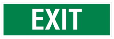 Rescue signs icon exit emergency exit figure door clipart