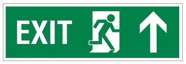 Rescue signs icon exit emergency exit figure door clipart